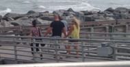Lesnar and Sable out for a walk